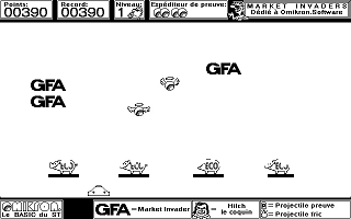Market Invaders atari screenshot